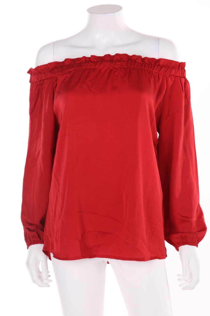 COLLOSEUM - Off-the-shoulder blouse, Satin - XS