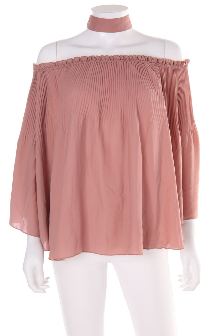 BIK BOK - Plissee-Carmen-Bluse - L