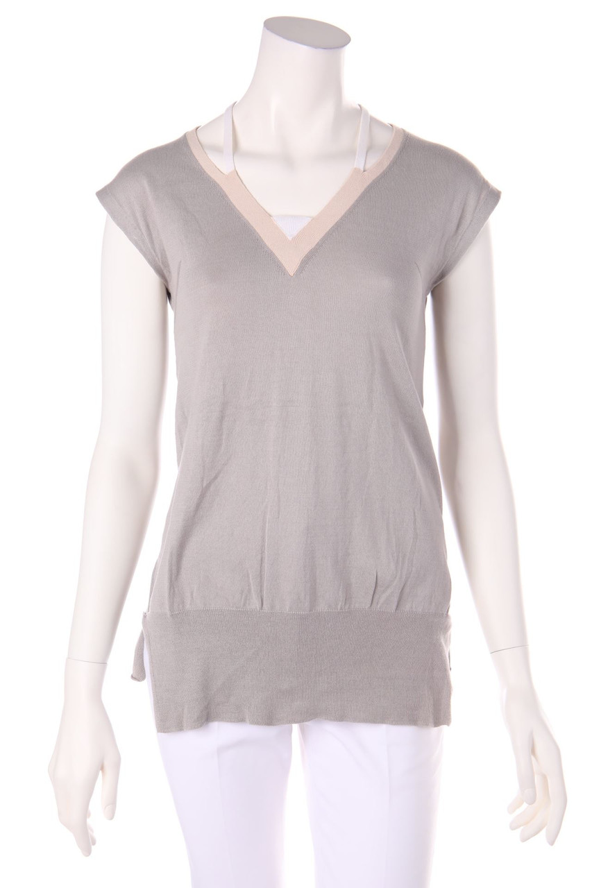 MARITHÉ+FRANÇOIS GIRBAUD - Strick-Top aus Baumwolle mit Cut-outs - D 36