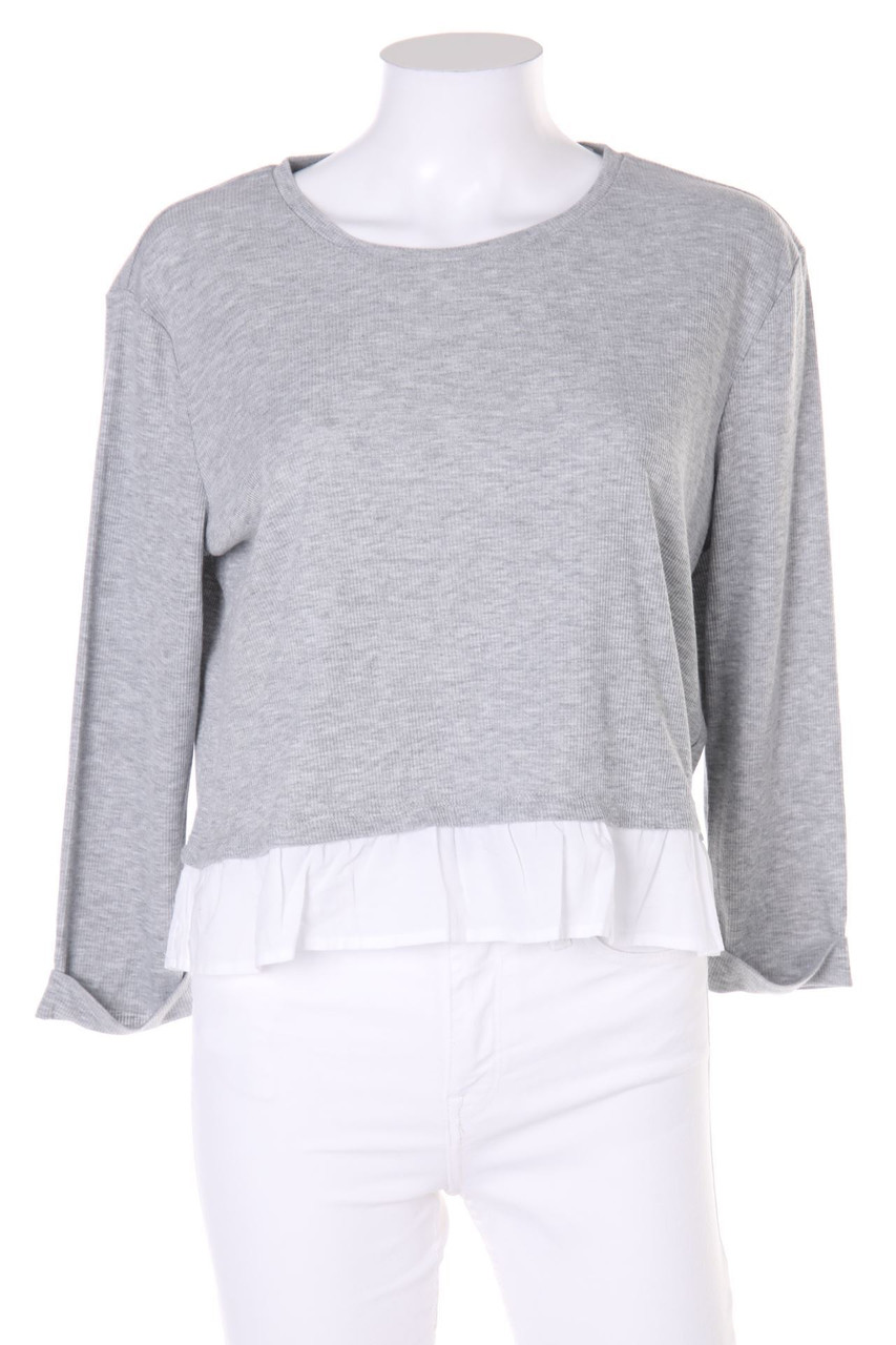 No Label - Longsleeve-Shirt, Layer Look - M