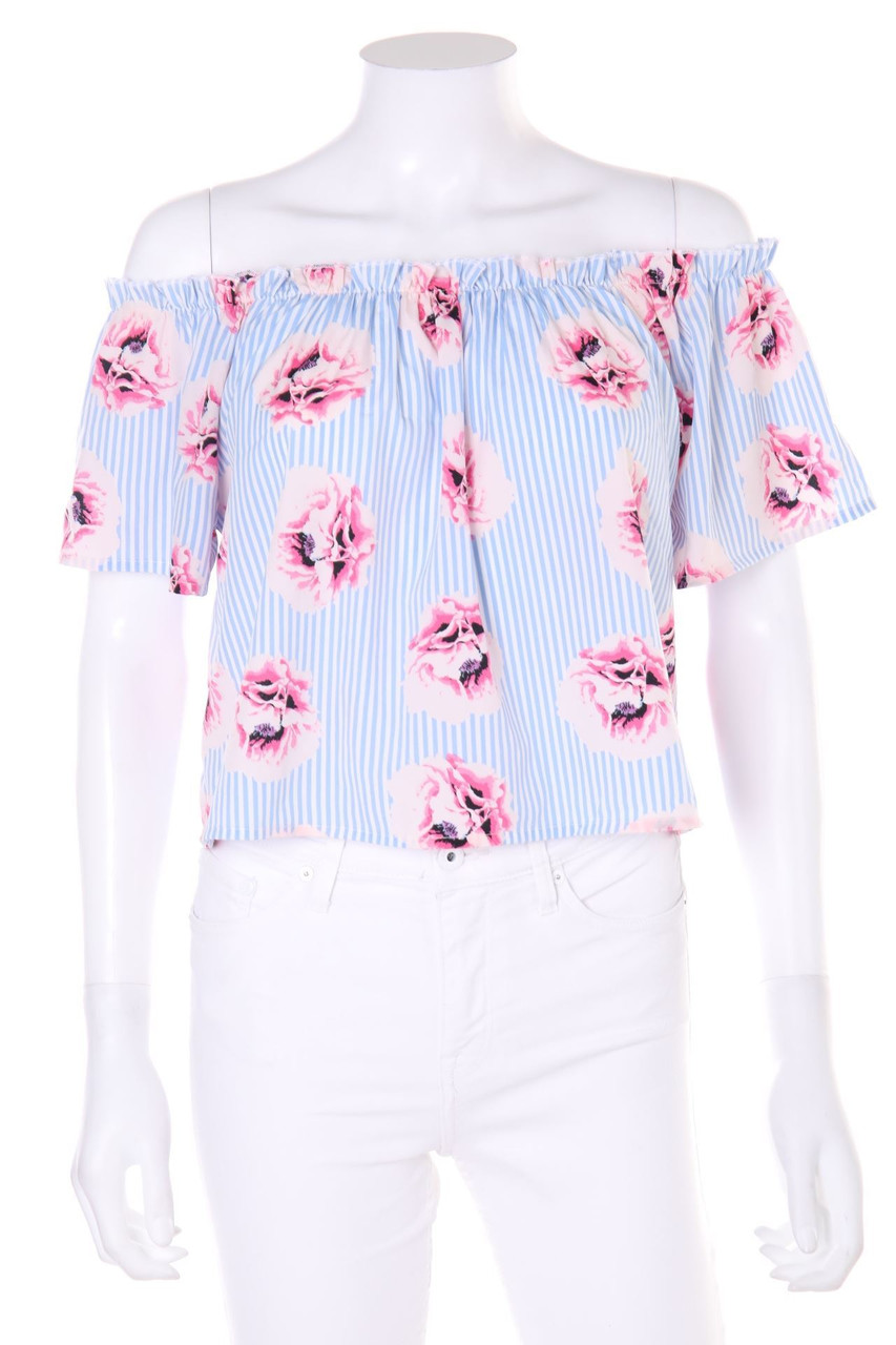 TALLY WEiJL - Off-the-shoulder blouse with Flower Print - L
