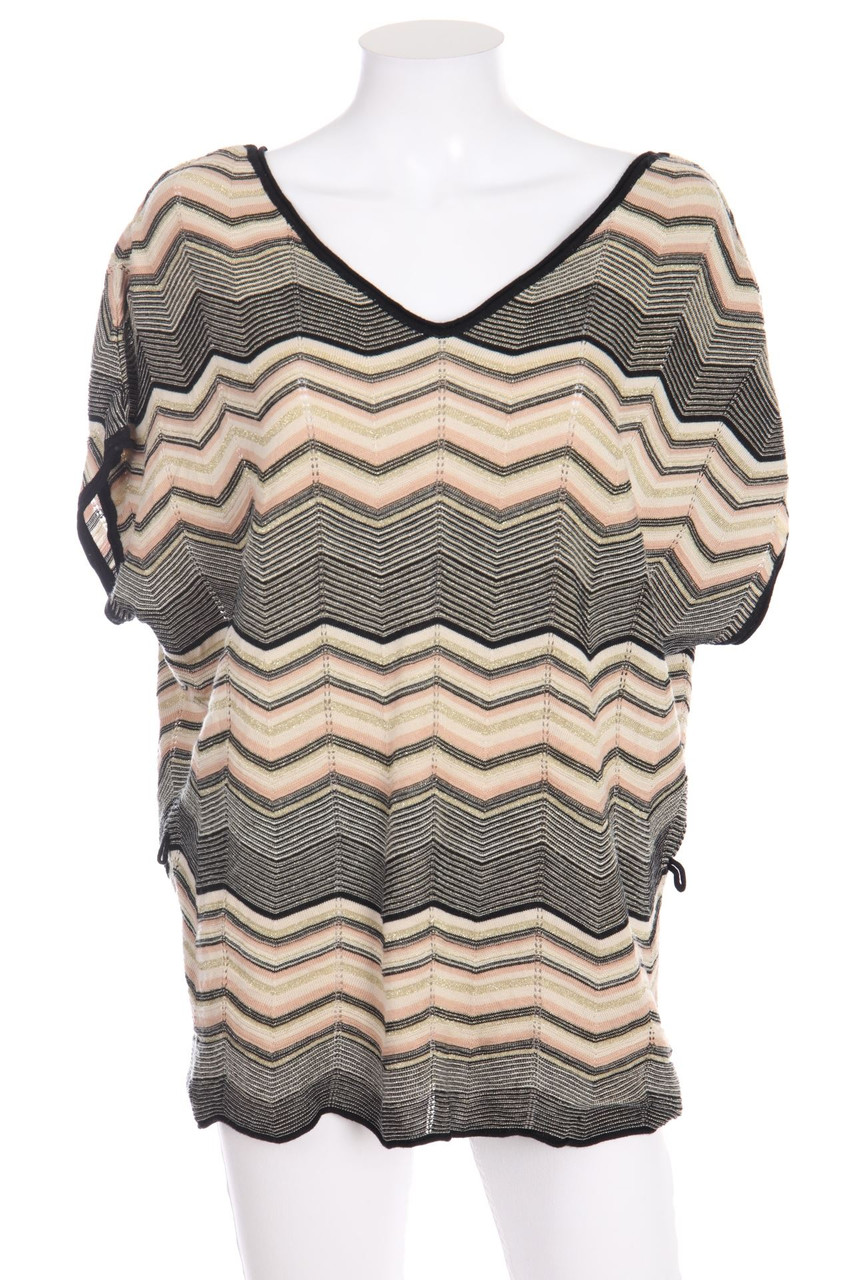 MORGAN - Shortsleeve-Shortsleeve Pullover with Metallic Effect - M