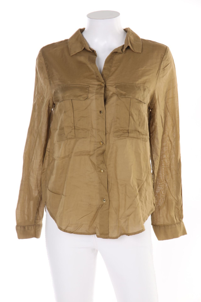 H&M - Bluse im Safari-Stil mit Krempel-Ärmeln - D 34