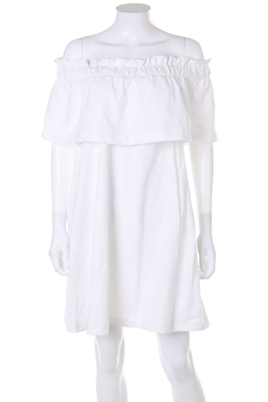 H&M - Carmen-Kleid aus Baumwoll-Mix - D 36