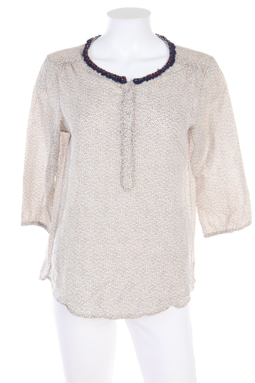 No Label - Tunic Blouse with Elastic Band - D 38-40