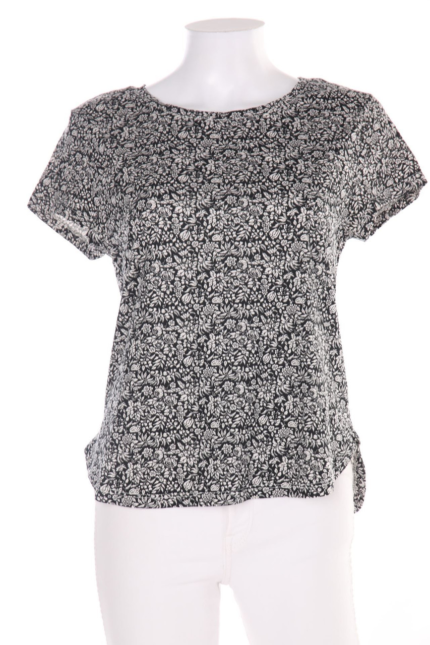 H&M - Kurzarm-Shirt mit floralem Muster - S