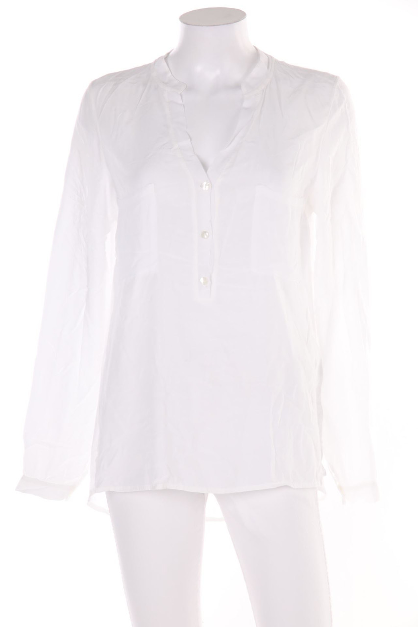 Dixie - Clean Chic Blouse with Patch Pockets - M