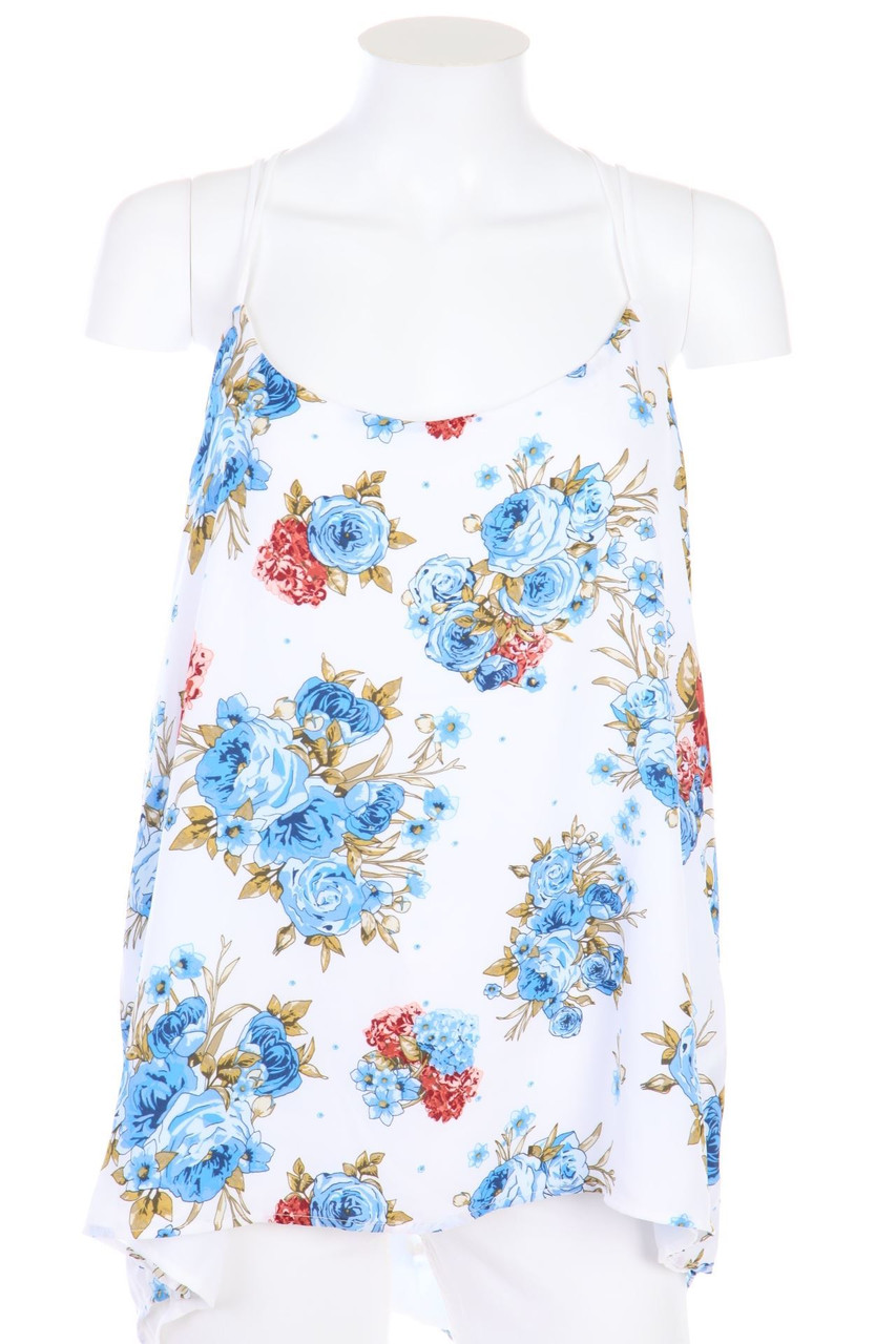 No Label - Top with floral print - XL