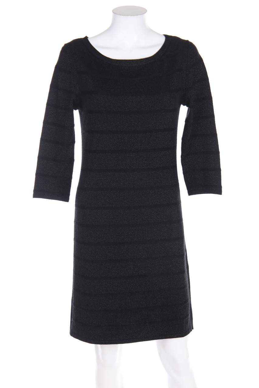 AVANT PREMIERE - Glitter-Knit Dress with 3/4-Sleeves - L