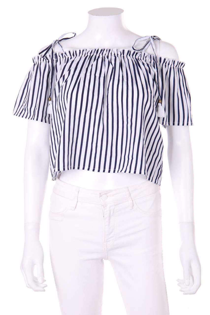 TALLY WEiJL - Off-the-shoulder blouse with Stripes - M