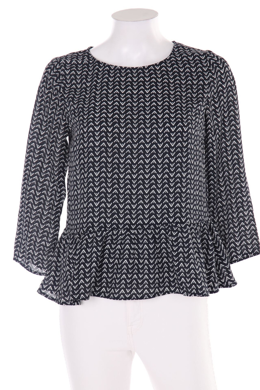 H&M - Bluse mit 3/4-Ärmel mit Print - D 40