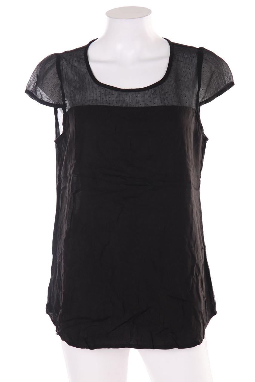 Chicorée - Shortsleeve Blouse with Keyhole - M