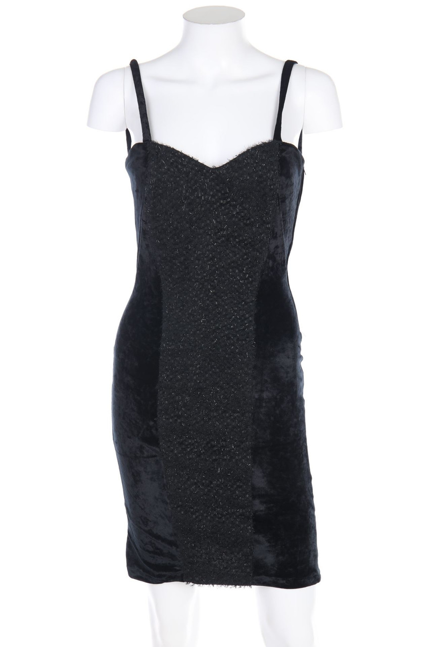 Ohne Label - Glitzer-Kleid aus Samt - S