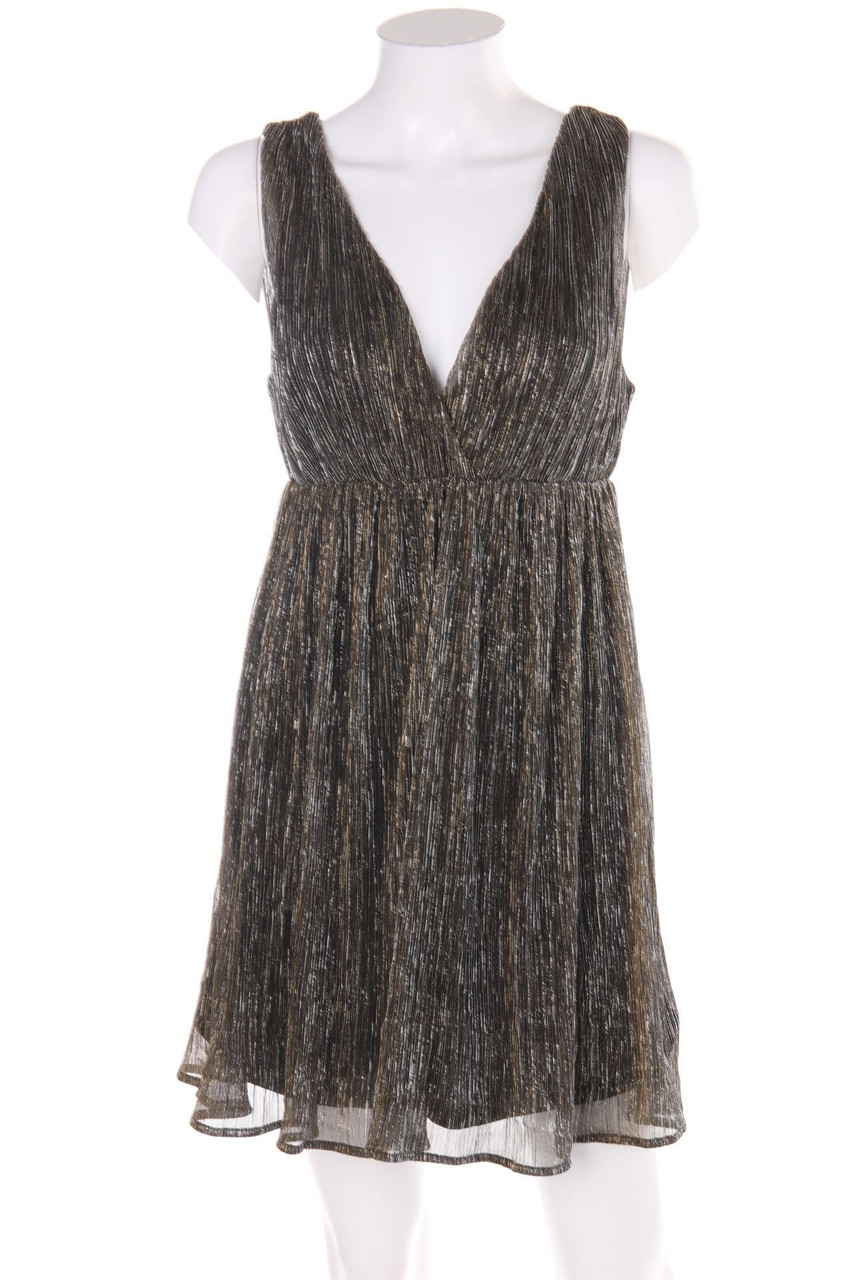 Pimkie COLLECTION - Metallic-Party-Kleid mit tiefem Ausschnitt - S