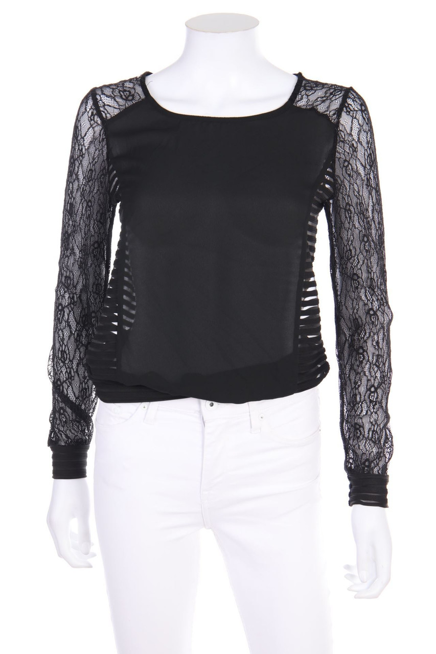 EXTASY - Bluse mit Spitze - S