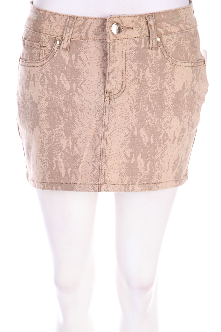 HYDEE - Mini-Jeansrock mit Animal-Print - M