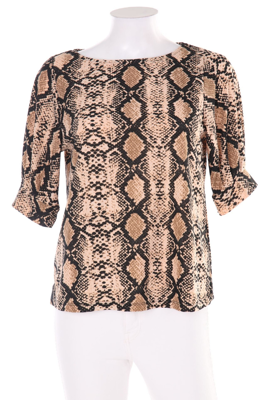 AMISU - 3/4-Arm-Shirt mit Animal-Print - S
