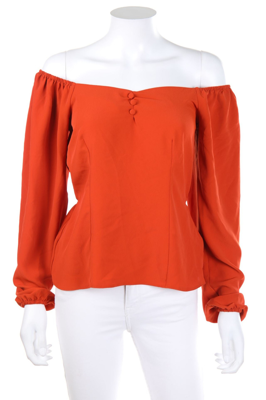 DOROTHY PERKINS - Bluse aus Crêpe mit Gummizug - D 34