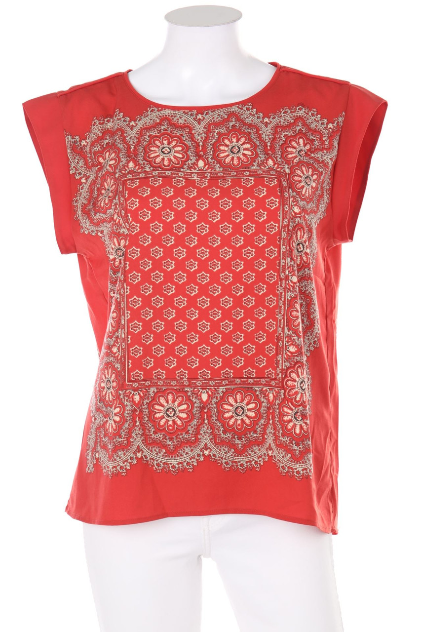 MANGO SUIT - Kurzarm-Bluse mit Print - XS