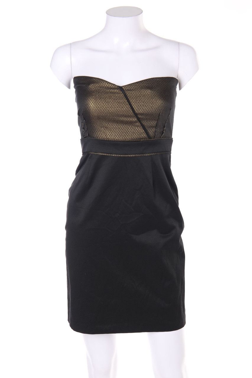 NAF NAF - Abendkleid aus Jacquard in Wickel-Optik - D 32