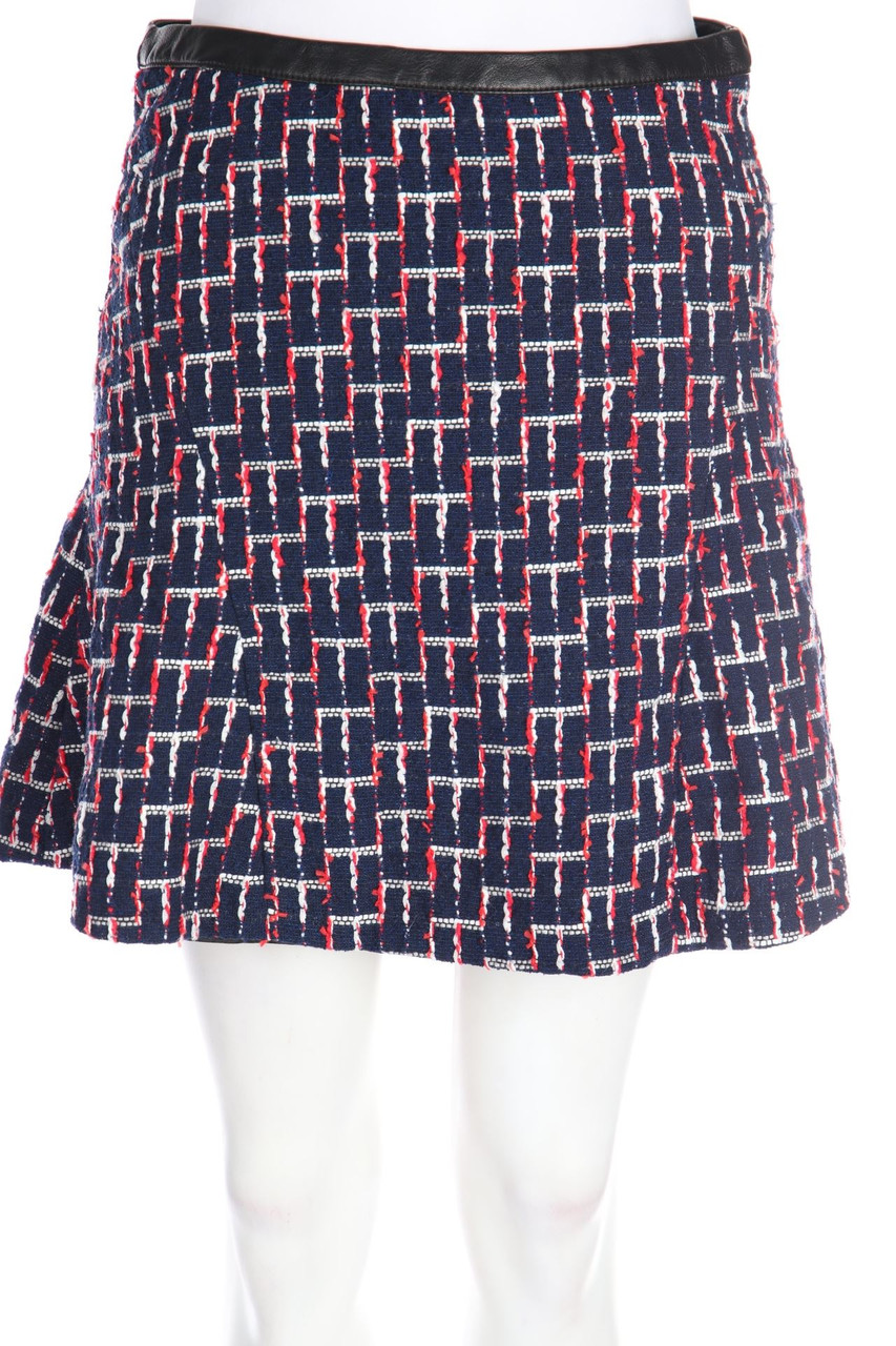 H&M - Minirock mit Kunstleder-Details - D 38