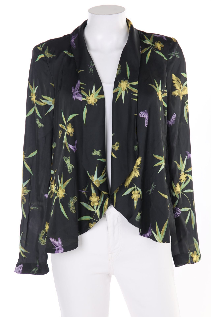 H&M - Satin-Blazer mit asymmetrischem Schnitt - D 36