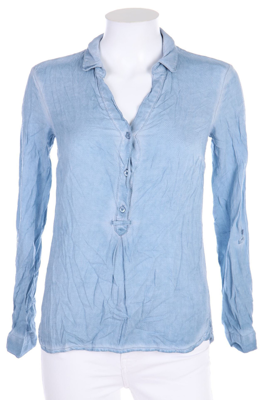 s.Oliver - Garment Dyed-Tunic Blouse with French Cuff - D 32