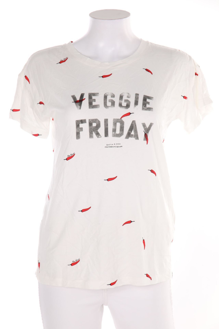 SCOTCH & SODA - Shortsleeve-Shirt with Statement Print - S