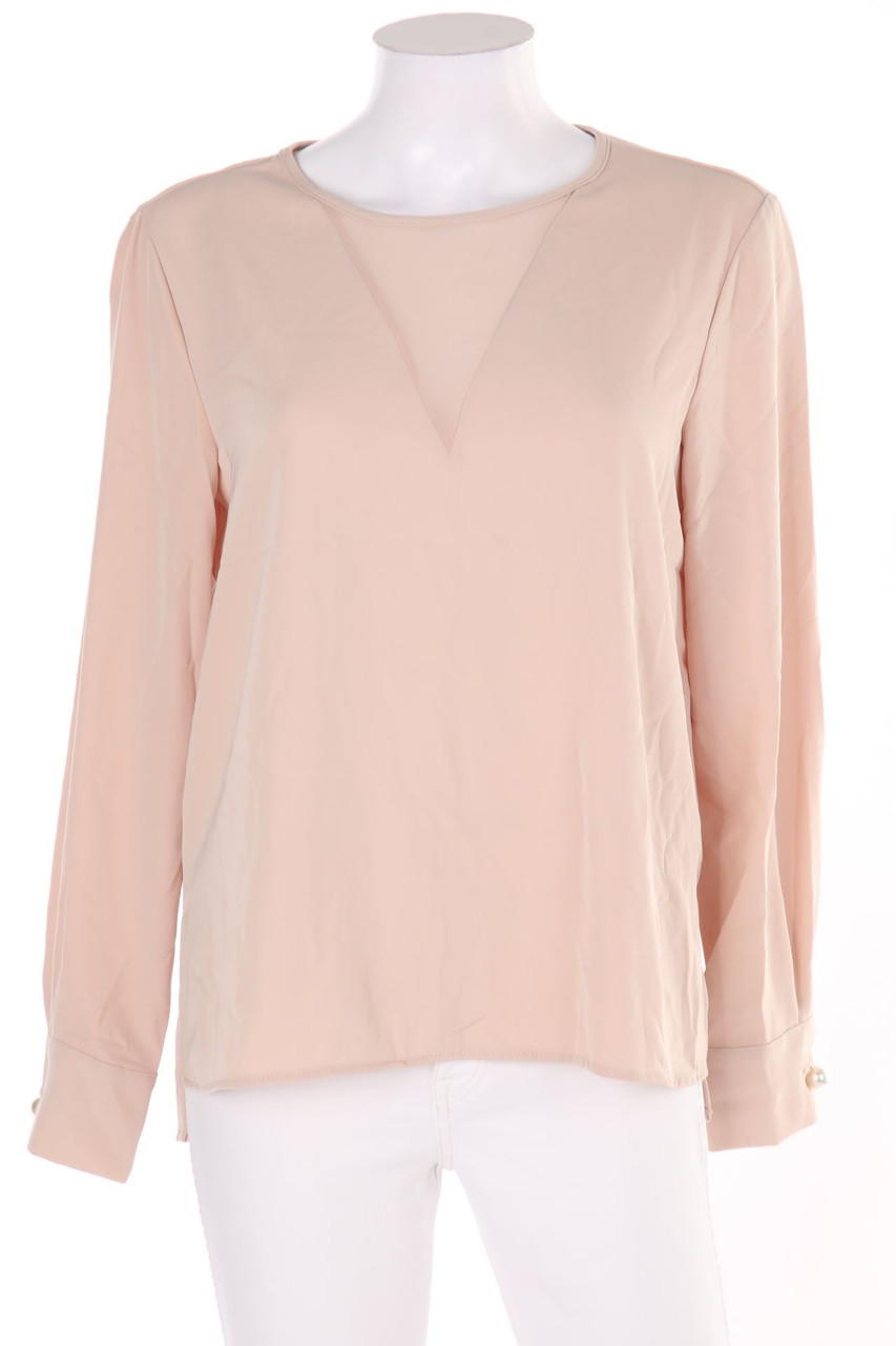 ZARA - Bluse mit Mesh-Einsatz - L