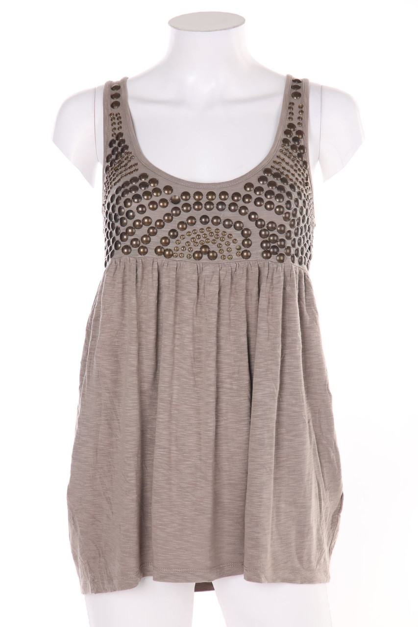 SECONDHAND - Top, Viscose-blend with Applications - D 36