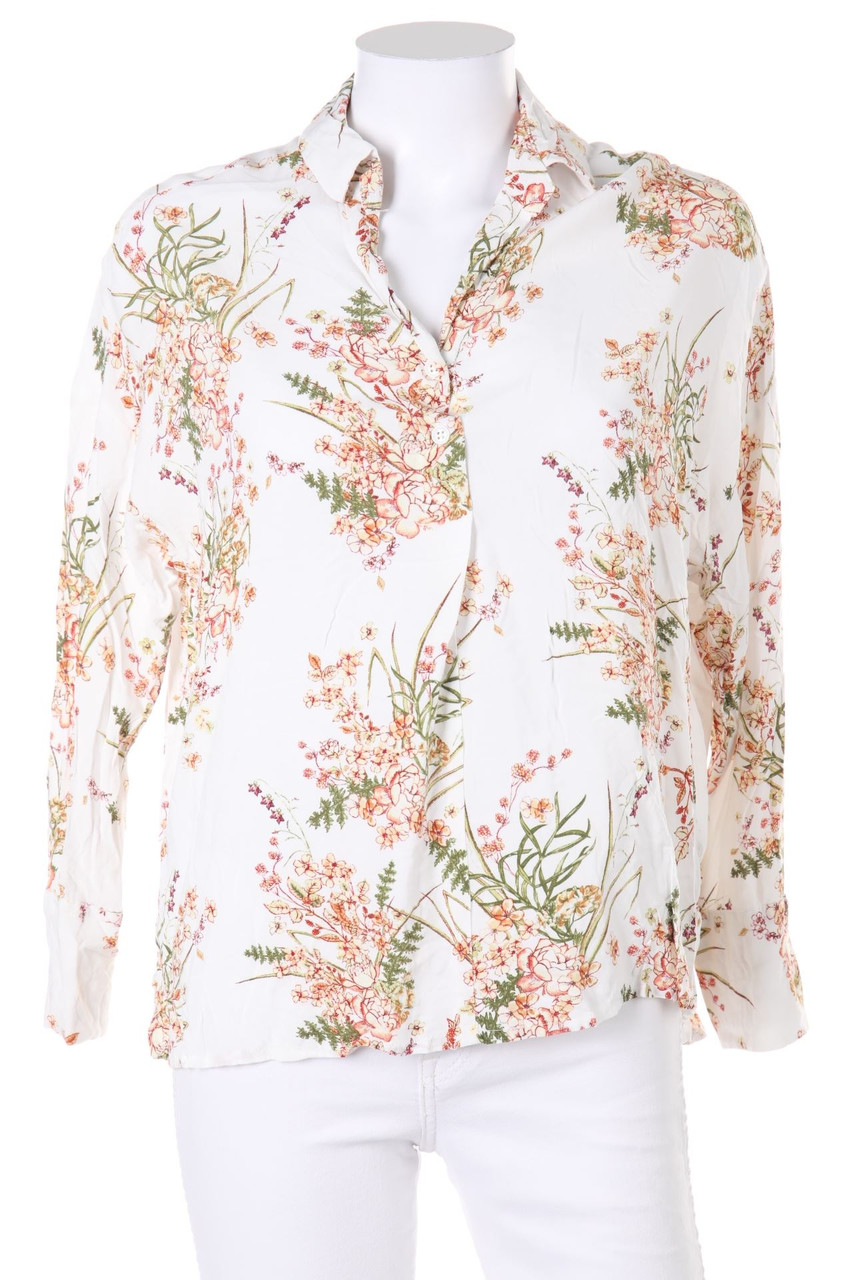 AMISU - Bluse aus Viskose mit floralem Muster - XS