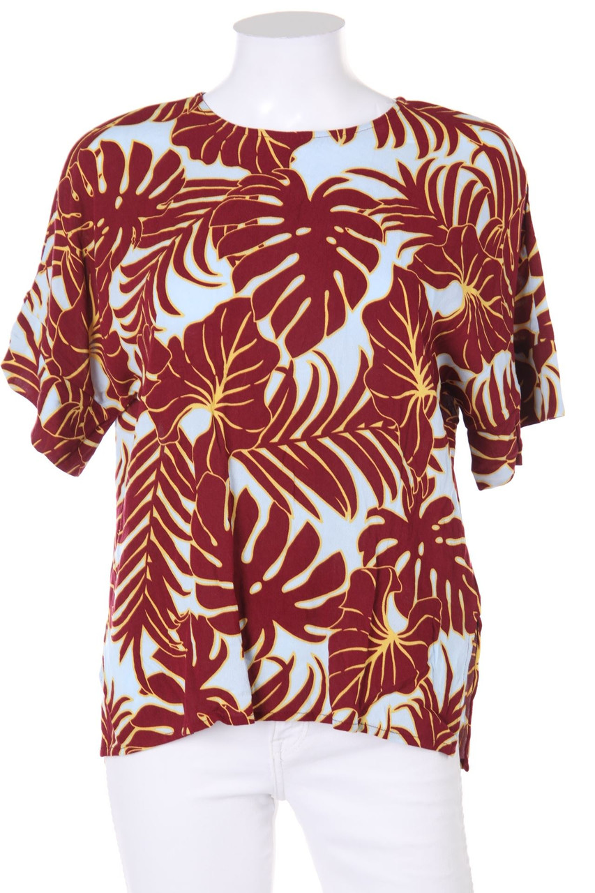 H&M - Kurzarm-Bluse aus Viskose mit Print - D 38