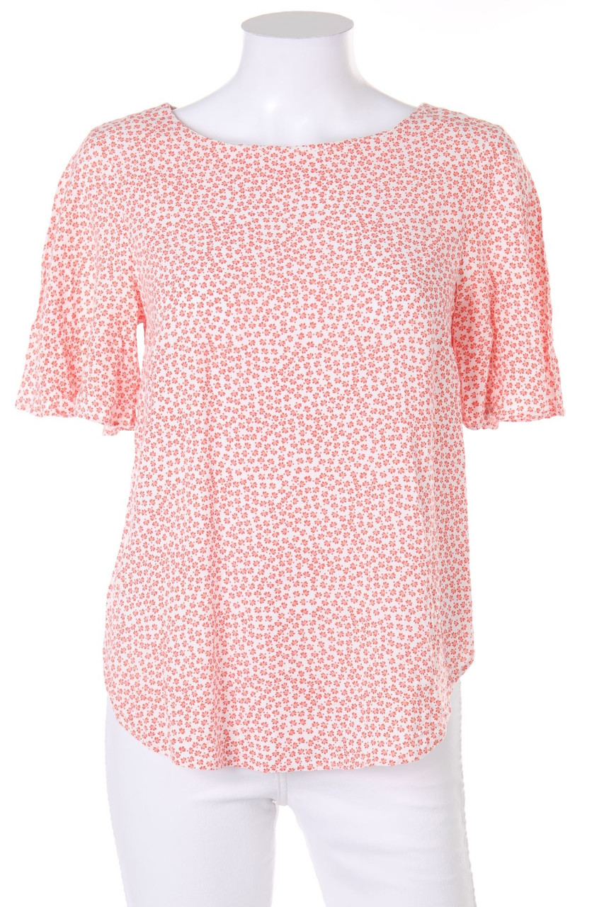H&M - Kurzarm-Bluse aus Viskose mit floralem Muster - D 36