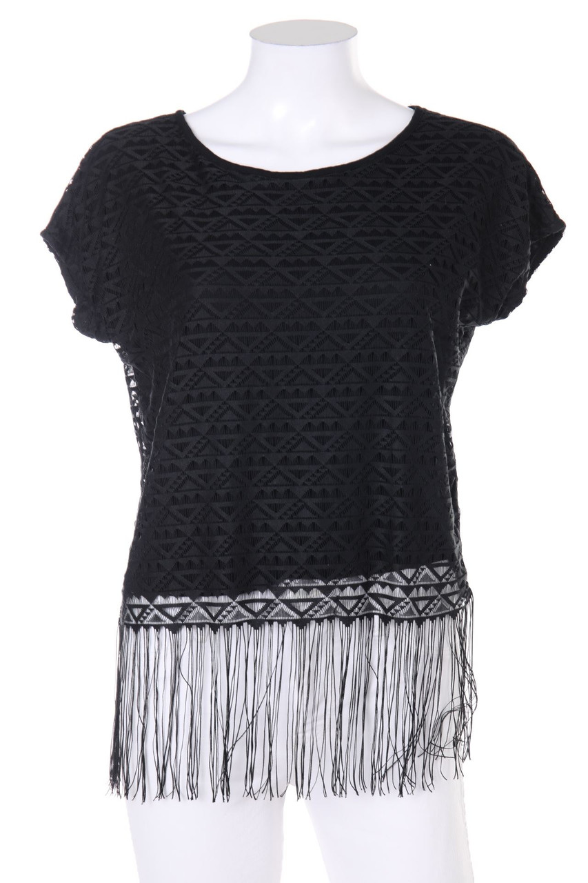 FB SISTER - Shirt with Fringes - S