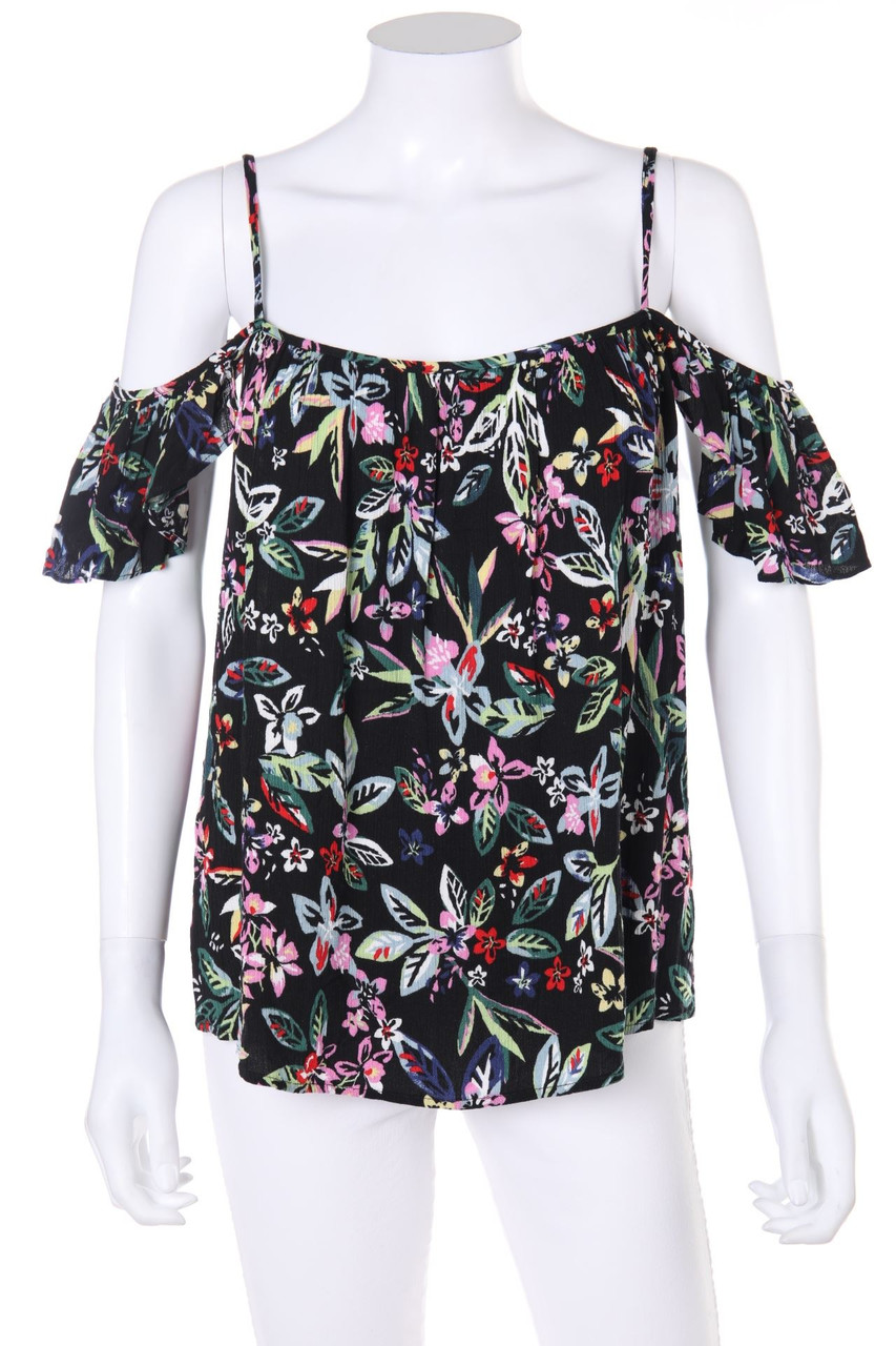 DOROTHY PERKINS - Volant-Bluse mit floralem Muster - D 40