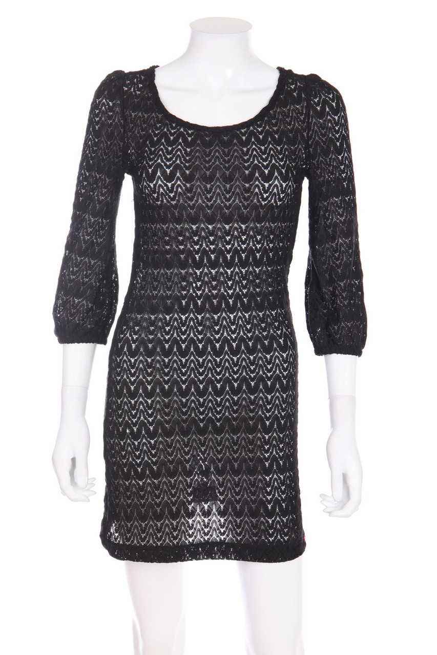 ESPRIT de corp - Kleid aus Spitze mit Zickzack-Muster - XS