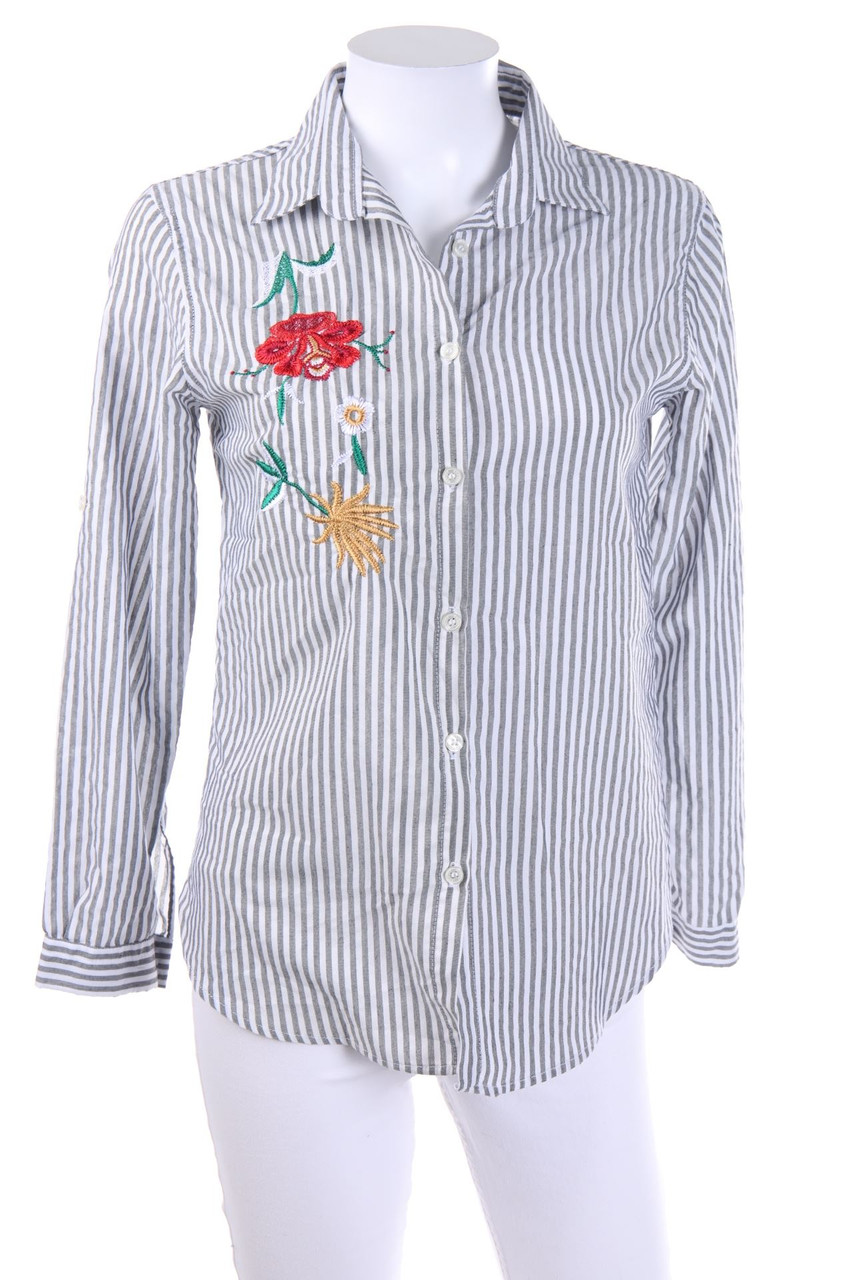 SECONDHAND - Shirt Blouse with Embroideries - S