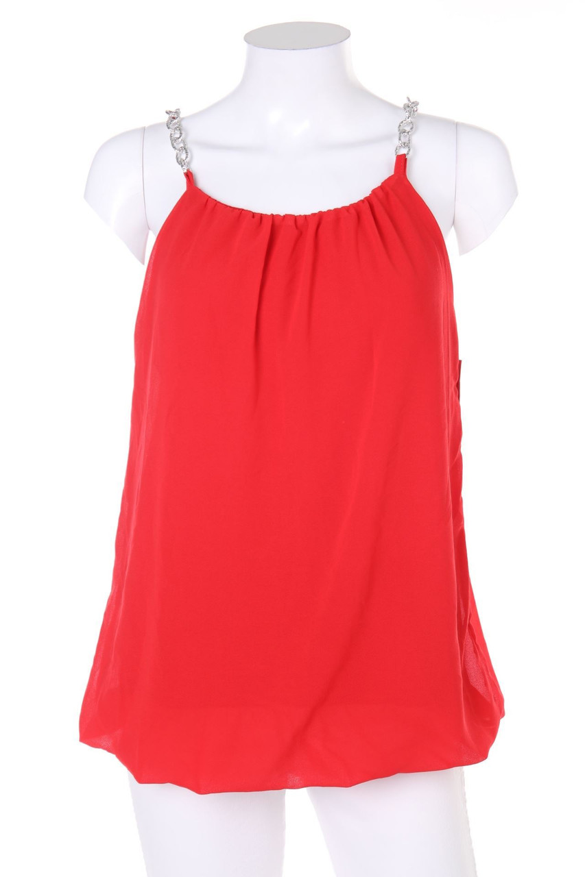 NUOVA MODA - Chiffon-Top with Chain - D 40