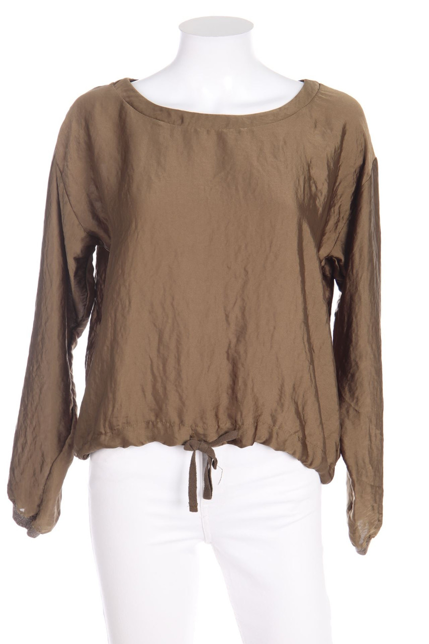 ZARA W&B - Oversize-Satin-Bluse - S