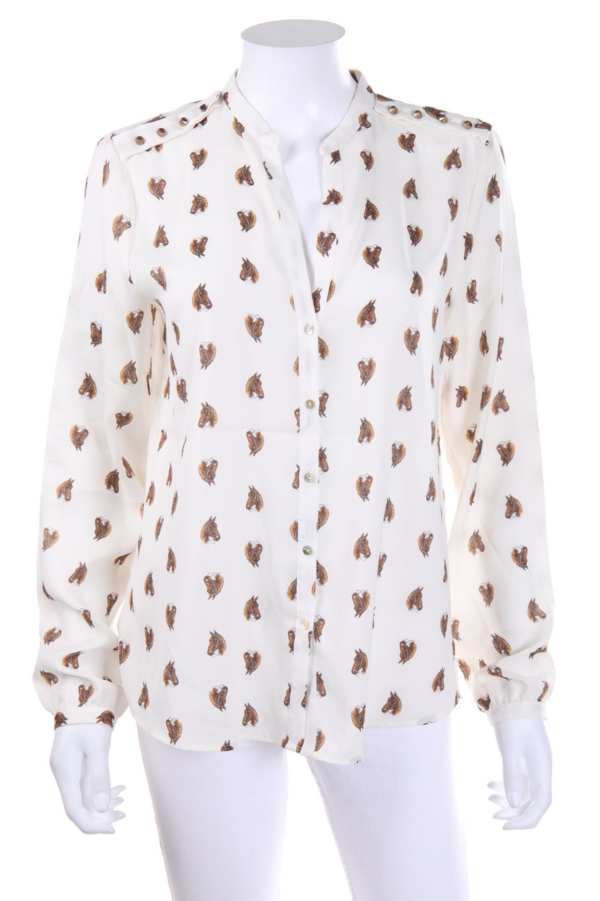 ZARA WOMAN - Hemd-Bluse mit Print - L