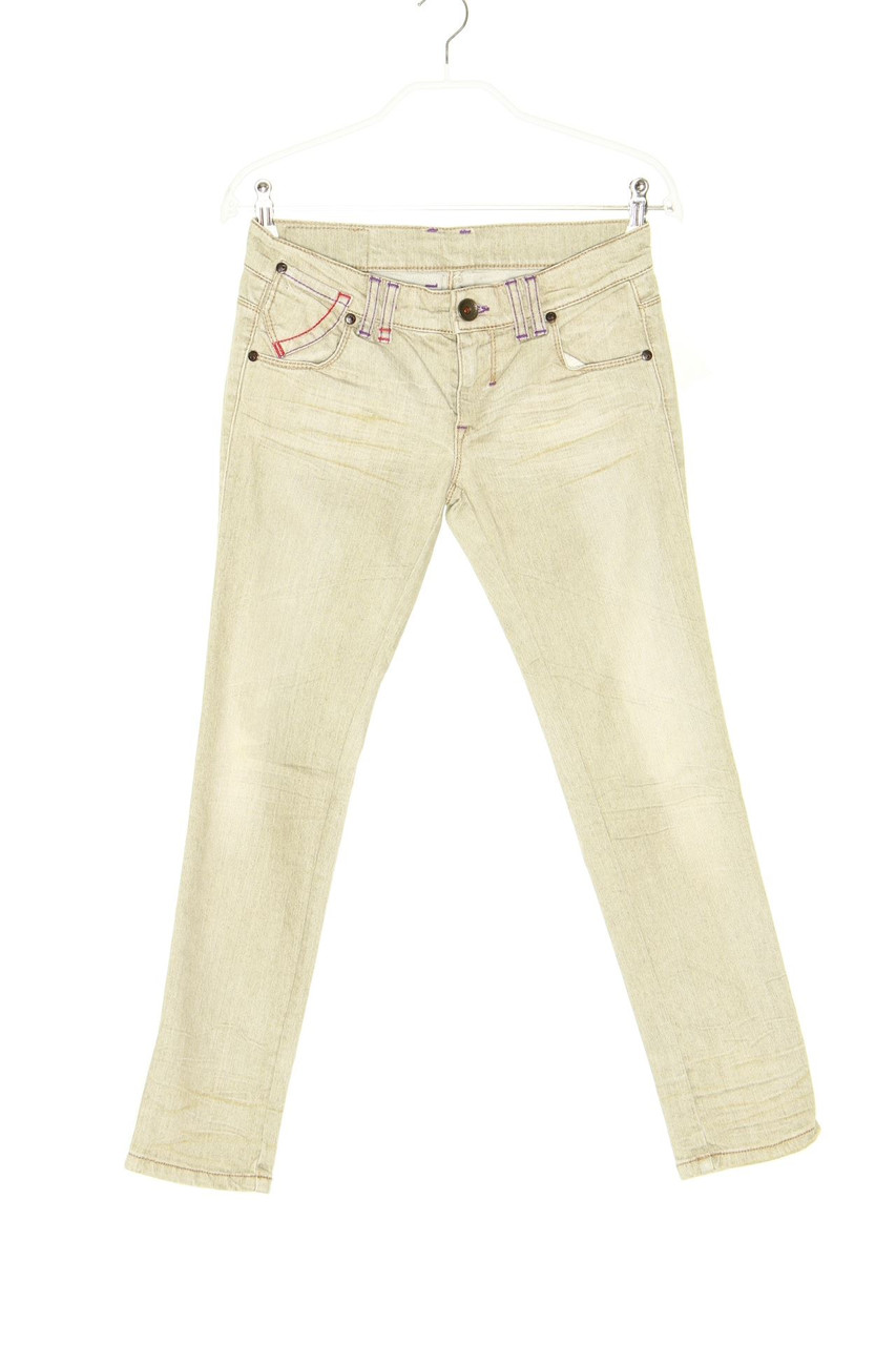 UNITED COLORS OF BENETTON - Skinny Pants with Logo Patch - D 40
