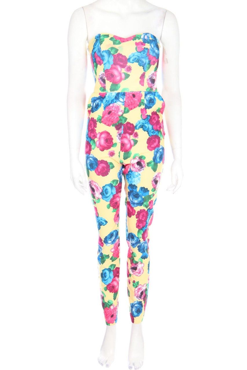 FERVENTE - Bandeau-Jumpsuit with Belt - D 36