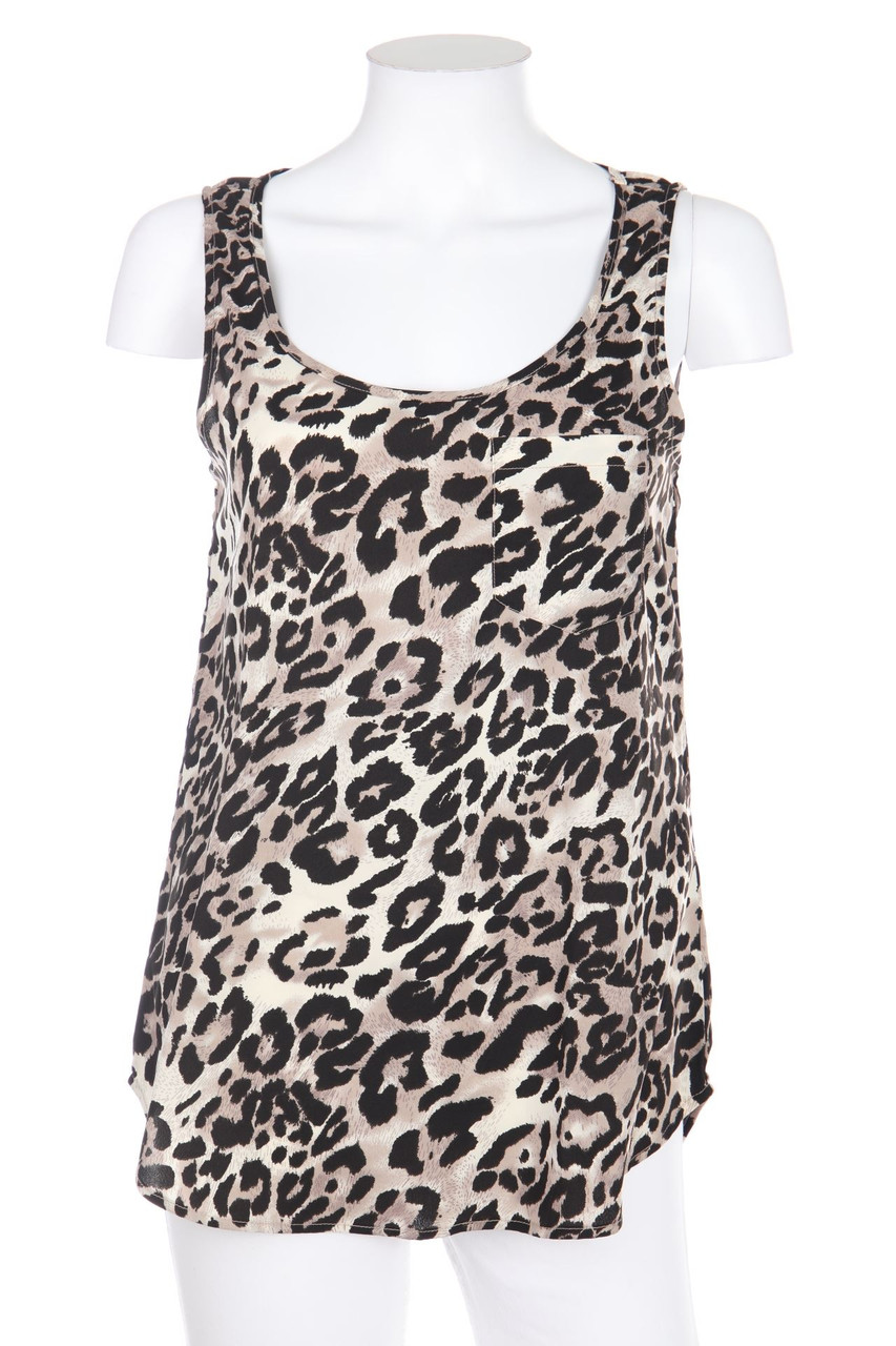 ONLY - Top mit Leo-Print - D 36