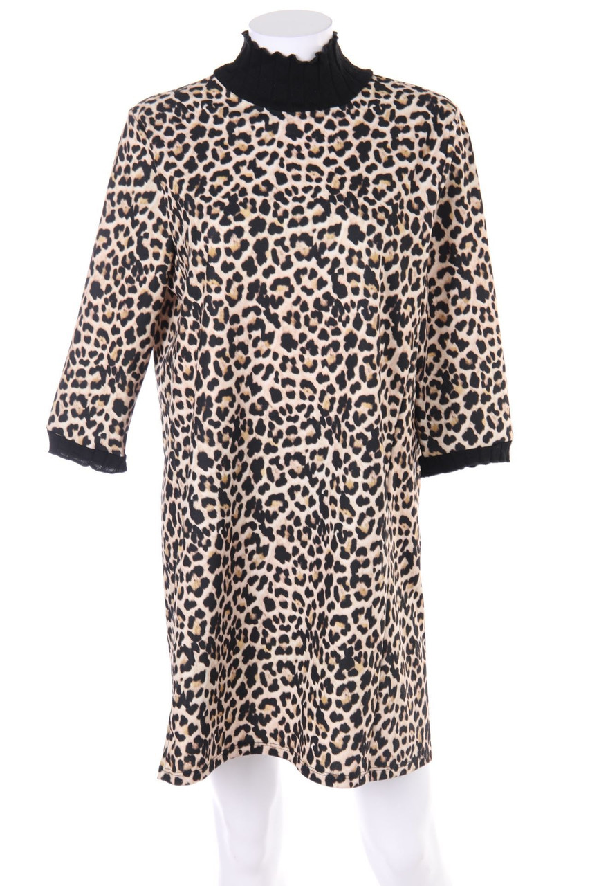 ZARA - Kleid mit Leo-Print - M