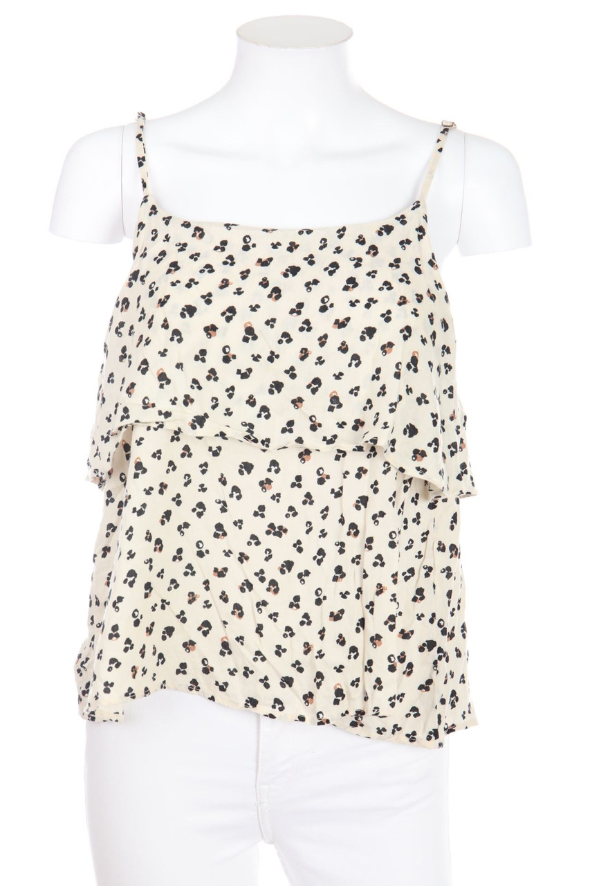 Stradivarius - Top with Leo Print - S