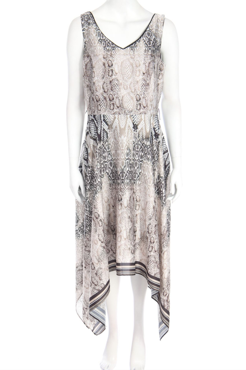 FRANK LYMAN - Maxi Dress with Animal Print - D 40