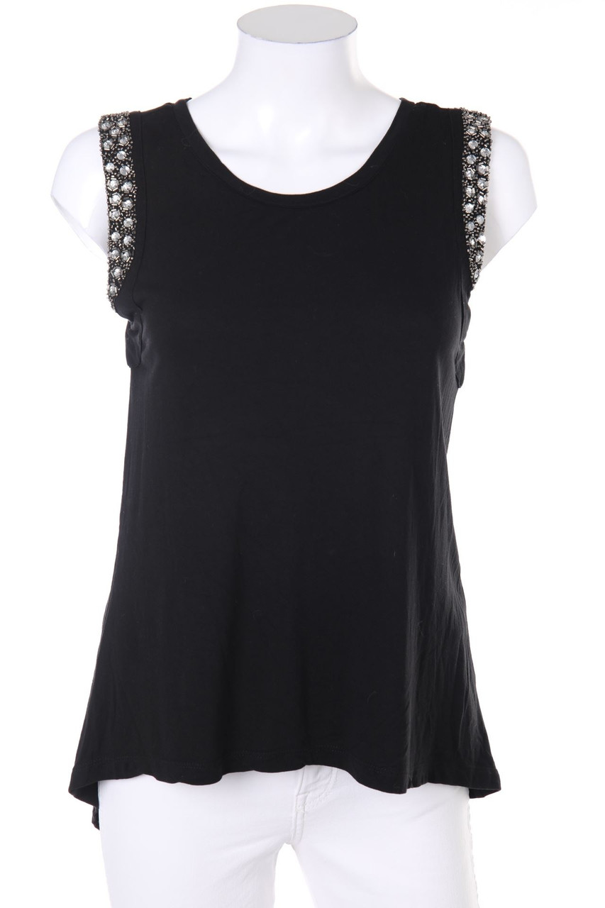 zebra - Top with Jewelry Stones - XS