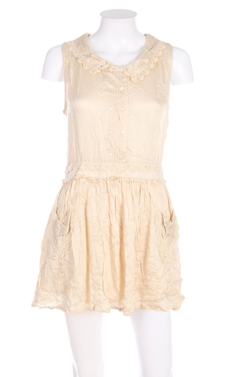 TOPSHOP PETITE - Dress with Crochet Knit Details - D 36