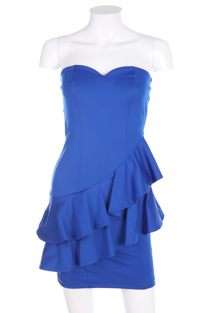 Ohne Label - Party-Kleid mit Volants - XS