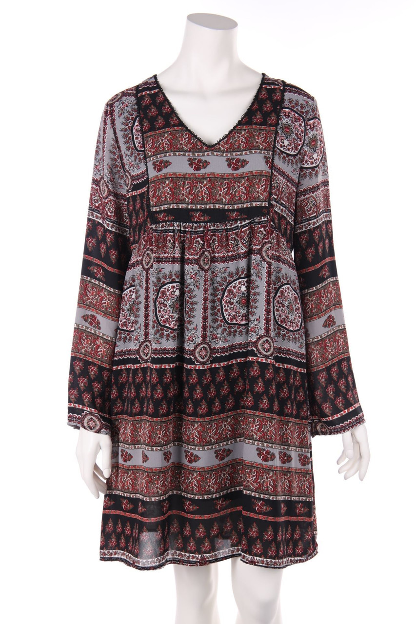 NAVYBOOT - Boho-Kleid mit Print - M